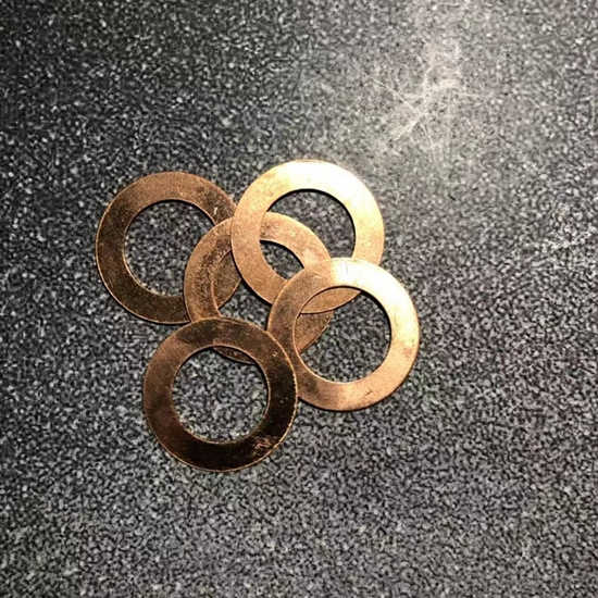 玫瑰金环 小 COPPER BUTT RING
